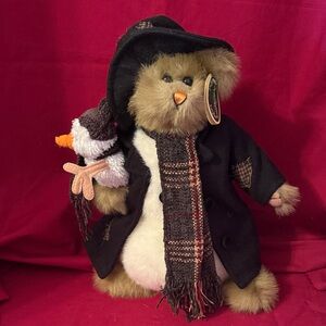 Adorable Plush Bear with Scarf and Hat